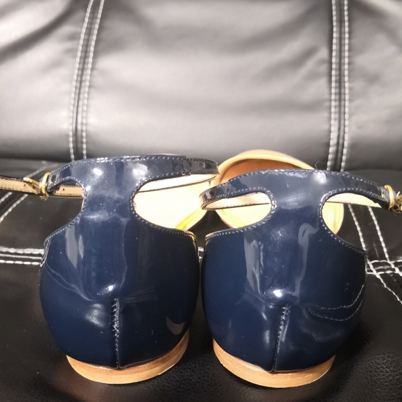 J Crew Neon Colorblock Patent Leather flats - Picture 5 of 7